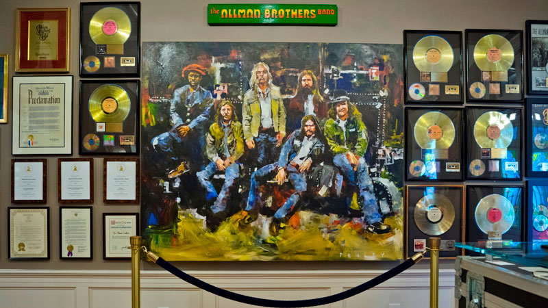 The Allman Brothers Band Museum at the Big House, which can be rented for private events, is one notable music-related spot to visit in Macon, Ga.