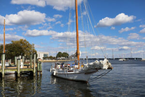 Annapolis Harbor is a popular spot for boating.