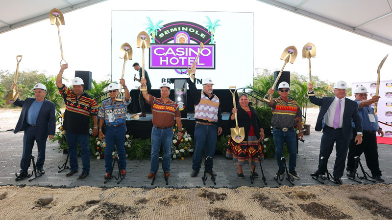 Ground has broken on Seminole Casino Hotel Brighton, which will see the development of a new casino, hotel, and entertainment complex. 