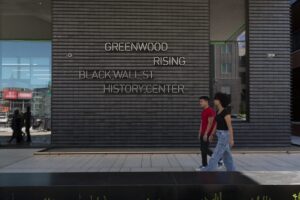 Greenwood Rising is a state-of-the-art history center located at the heart of Tulsa’s Greenwood District honoring the legacy of Black Wall Street before and after the Tulsa Race Massacre of 1921.