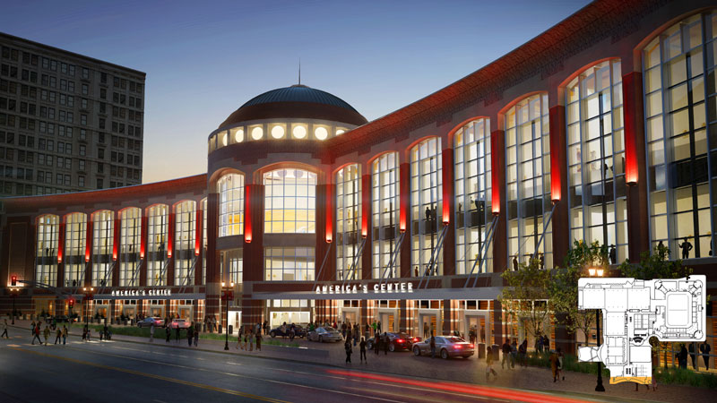 Courtesy Explore St. Louis The expansion of the St. Louis Convention Center could not go into the second phase if more funds are not found for the project.