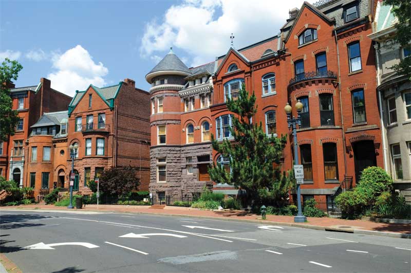 Courtesy Getty Images A walk through the neighborhoods of D.C. can be an architectural tour.
