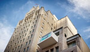 The Joule is set in a restored 1920s neo-Gothic landmark building adjacent to the Dallas Arts District.