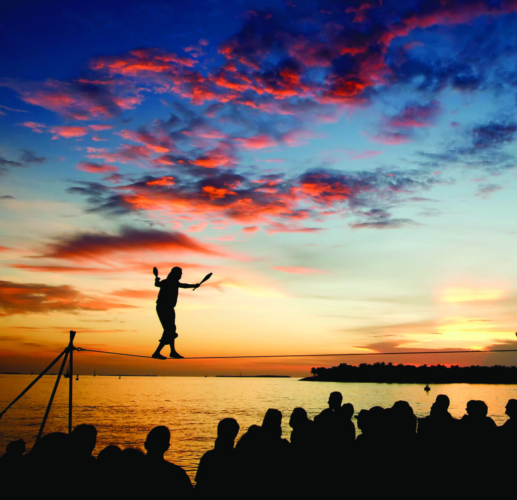 Key West sunsets are celebrated with live music and entertainment, making a memorable after-meetings outing.