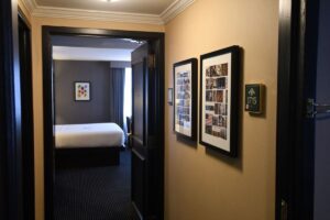 The Lord Baltimore Hotel, located in the Maryland city's downtown, offers an environment that surrounds guests with vintage and modern works.