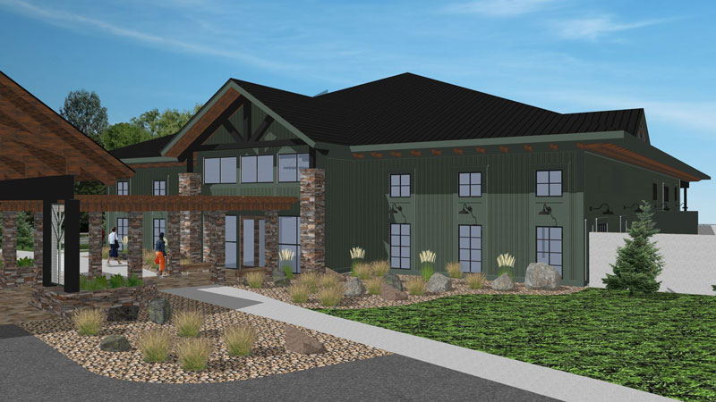 Rendering courtesy Pineapple Public Relations A rendering of the Oakfuskee Conservation Center, set to open November in LaGrange, Ga.