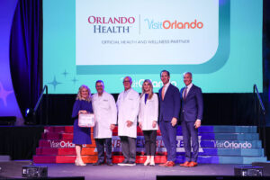 Courtesy Visit Orlando A group shot during the launch of the Orlando Health Virtual Care Center