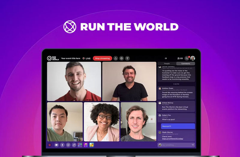 Courtesy Run The World A platform of the Run The World, a virtual event platform.