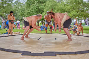 Courtesy Night Sky Creative Japan Festival Houston added sumo wrestling demonstrations this year. Sumo wrestling is a physical and mental competition between two wrestlers that blends strength, technique, and strategy.