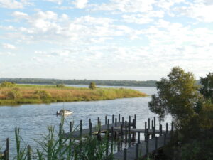 Courtesy D. Fran Morley The deck at the 5 Rivers Delta Center in Spanish Fort, Ala.