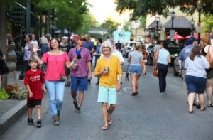 Courtesy Visit Mobile People stroll during the Mobile LoDa ArtWalk.