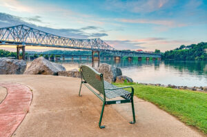 Courtesy Florence-Lauderdale CVB The historic O'Neal Bridge is located on the Tennessee River in Florence, Ala.