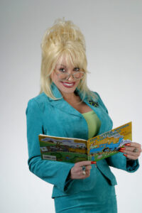 Courtesy The Dollywood Company Dolly Parton reading a book from her Imagination Library,
