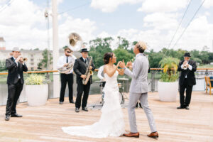 Emma Anne Photo Paddlefish restaurant near Disney World in Lake Buena Vista, Fla., is a popular venue for couples looking for a scenic water setting for their wedding.