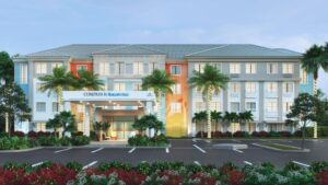 An outside shot of the new Compass by Margaritaville in Naples, Fla. 
