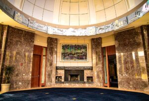 © Olivia Myers/Courtesy Knoxville Convention Center The rotunda in the Knoxville Convention Center.