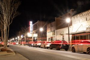 Courtesy Visit Conway A night-time time lapse photo in Conway, Ark.