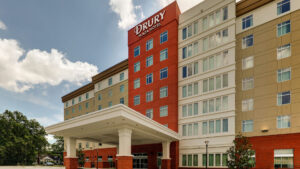 Courtesy Drury Hotels The exterior of the Drury Plaza Hotel Savannah Pooler in Savannah, Ga.