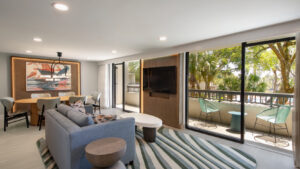 The newly furnished rooms at the Sonesta resort