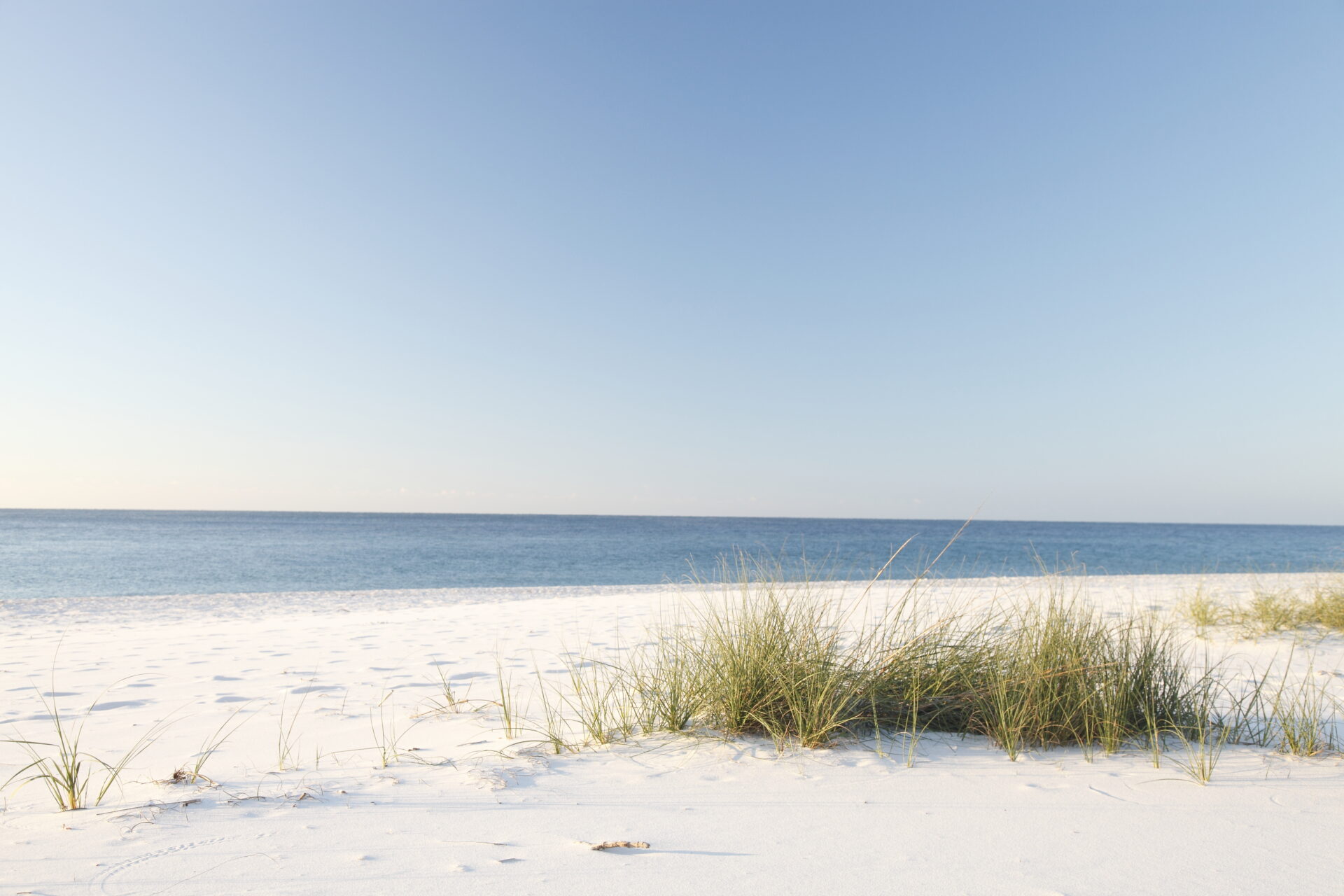 Alabama's Gulf Coast region: a photo of the beach horizon