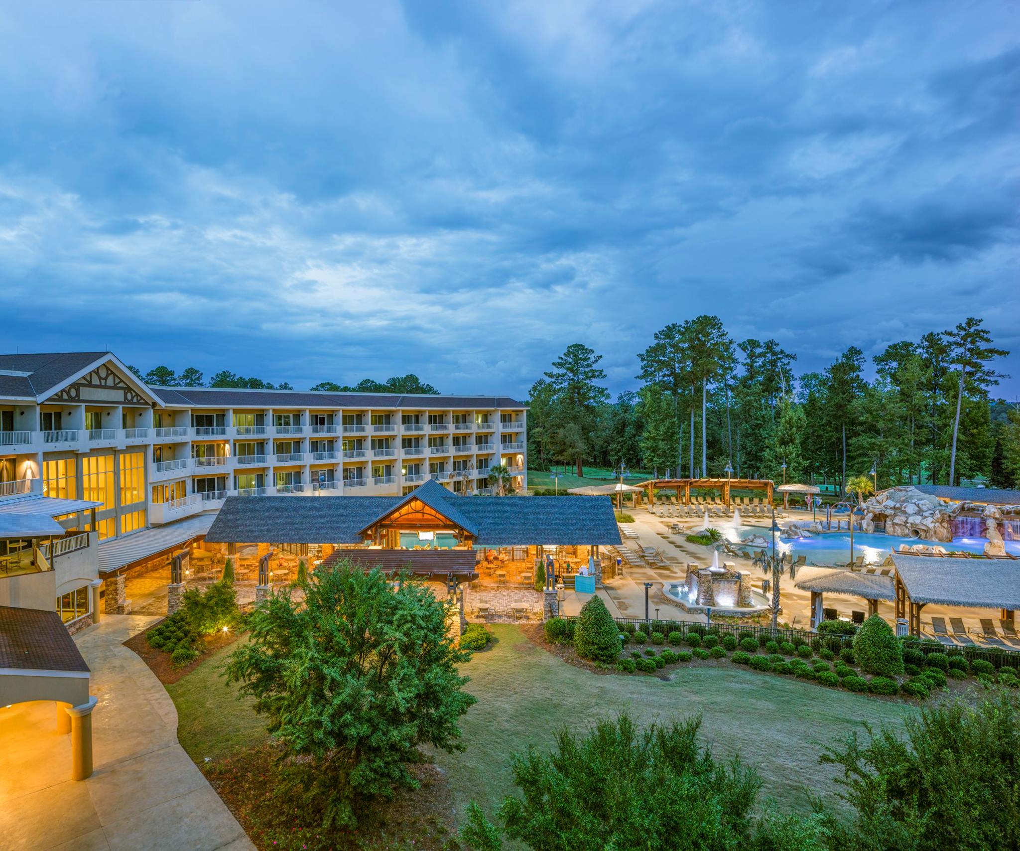 An exterior shot of Marriott Resort Grand National Hotel