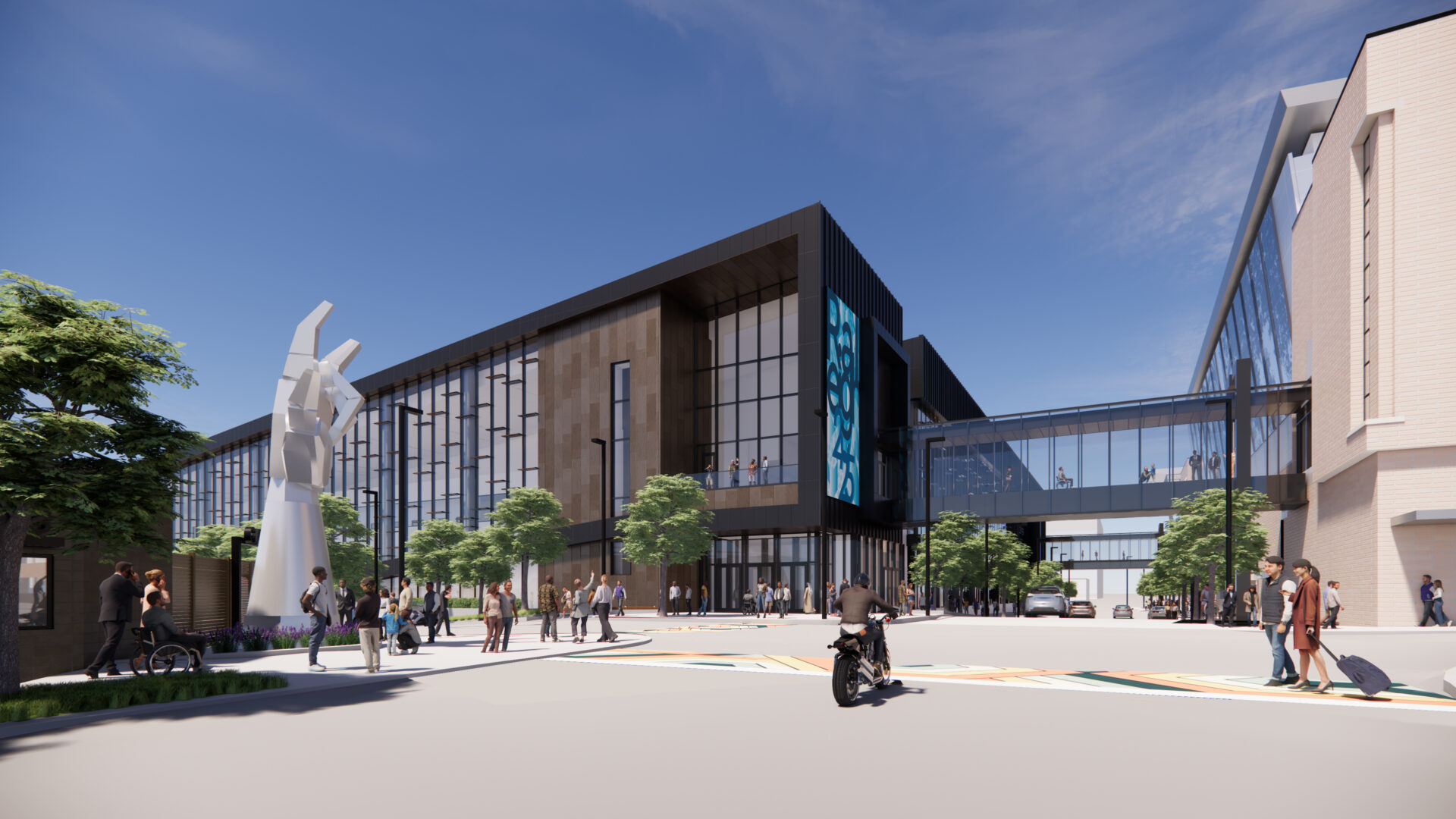 A rendering of the expansion of the Raleigh Convention Center.